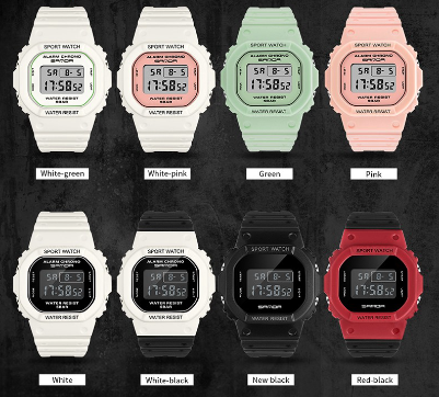 Women's Sports Waterproof Multifunctional LED Watch