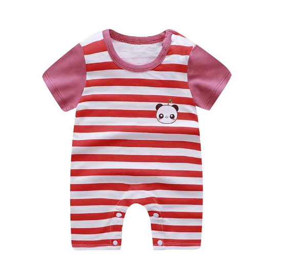 Baby Short-Sleeved Jumpsuits Joys and Girls Clothes 0-12 Months S5