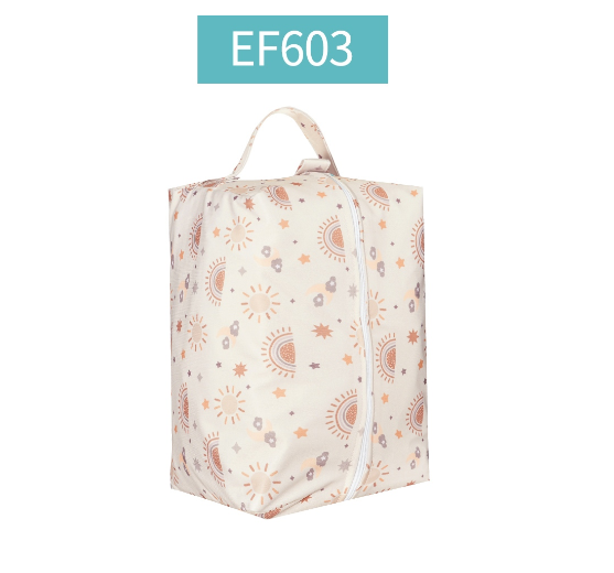 Happyflute Baby Diaper Pods Reusable Waterproof Fashion Prints Wet Dry Cloth Wet Bag Mums Storage Travel Nappy Bag C30
