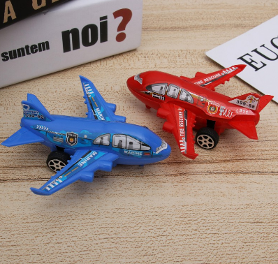 6 Pcs Airplane Toys Educational Mini Plastic Desktop Adornment for Children Kids