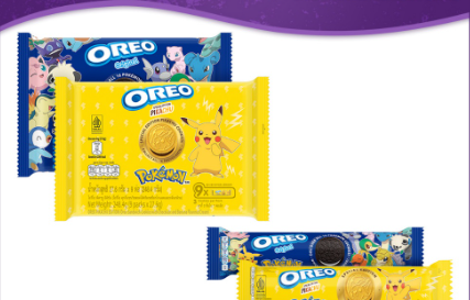 Oreo Pokémon Bundle - 2 Choco Banana (Multipack 248g &119.6g) + 2 Vanilla (Multipack 248g & 119.6g)