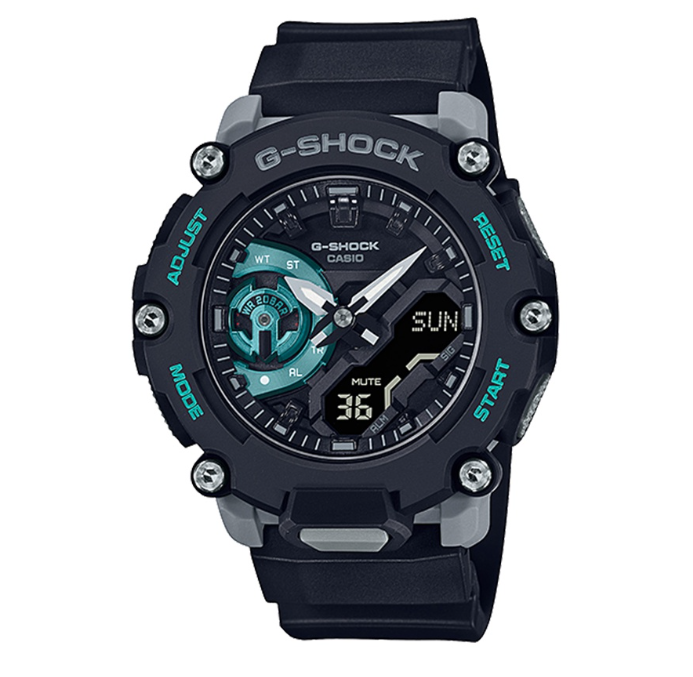 Casio G-Shock Standard Analog-Digital Black Resin Digital Watch For Men CGA-2200M-1ADR
