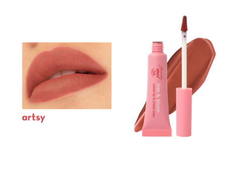 Happy Skin Kiss & Bloom Velvet Lip & Cheek Stain in Artsy
