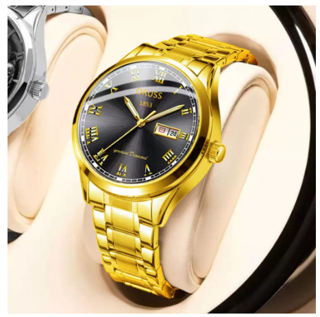Original ORUSS Women Waterproof Simple Ultra-Thin Luxury Business Fashion Watch Automatic Quartz Dual Watch M5