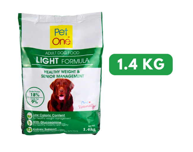 Pet One Adult Light Formula Dry Dog Food 1.4 kg