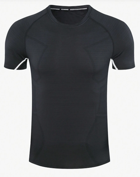 Men's Raglan Short Sleeve Sports T-Shirt Workout Tops