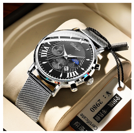 Original Luxury Fashion Business Trend Casual Sports Temperament Men's Stainless Steel Watch M004