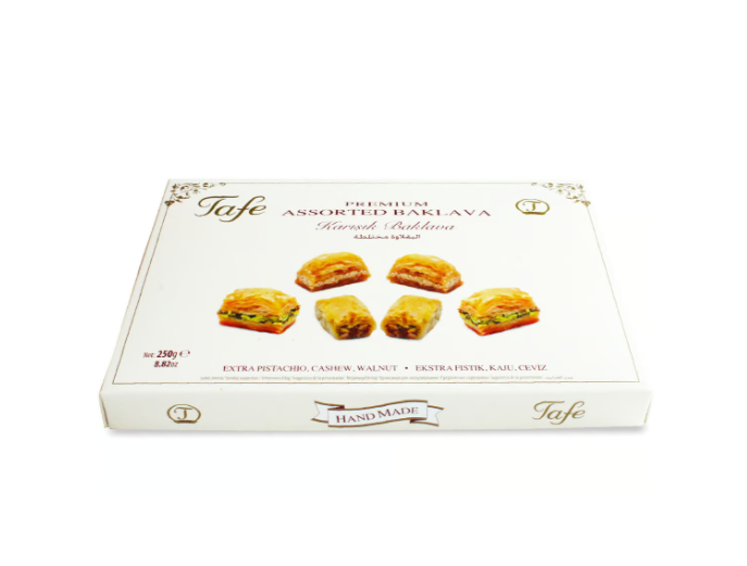 Premium Baklava Assorted with Extra Pistachio, Cashew and Walnut Tafe 250g