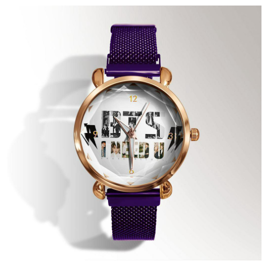 New BTS bulletproof youth group around fashion Korean students girls watch Korean cartoon WATCH QUARTZ WATCH F14