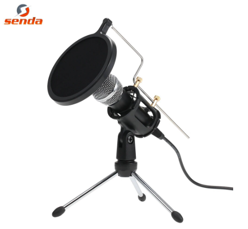 Senda SD-MM2 Condenser Microphone Audio 3.5mm Jack Studio Mic Vocal Recording KTV Karaoke Mic
