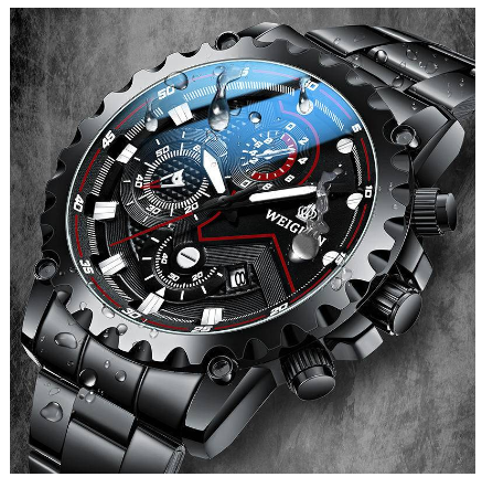 100% original swiss waterproof luxury stainless original Watch for men Men's Waterproof Luminous Korean Style 3
