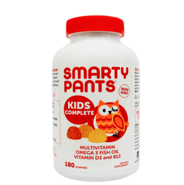 Smarty Pants Kids Multivitamins with Omega 3 Fish Oil Vitamin D3 and B12 (180 Gummies)