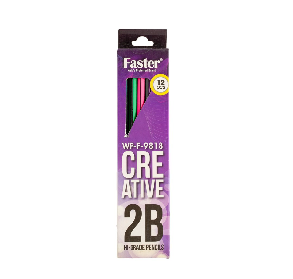 Faster Creative High Grade 2B Pencil WPF9818 (12Pcs)