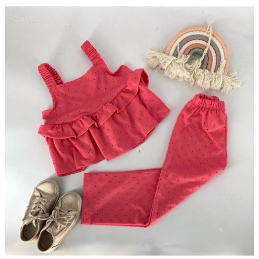 Sophia Gingham Fashion OOTD Terno for Kids-Girls D17