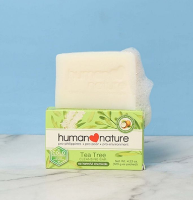 Human Nature Tea Tree Cleansing Soap Bar Moisturizing And Anti Bacterial Soap For Bacne 120G
