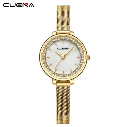 CUENA Women Watches Original Brand Rose Fashion Versatile Casual Business Quartz Waterproof 6031 005