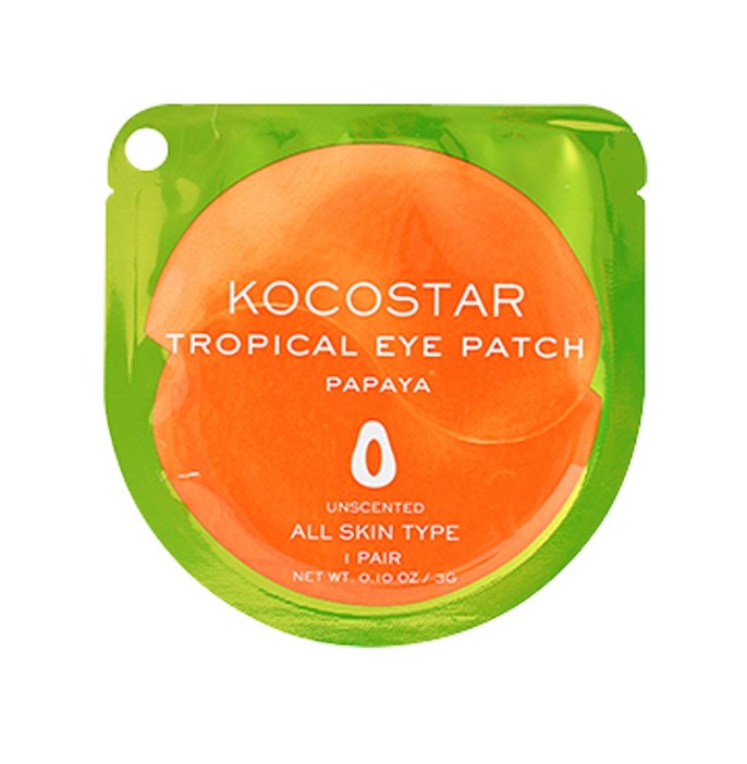 Kocostar Korean Papaya Tropical Hydrogel Patch for Brightening Dark Under Eye Area 1 Pair