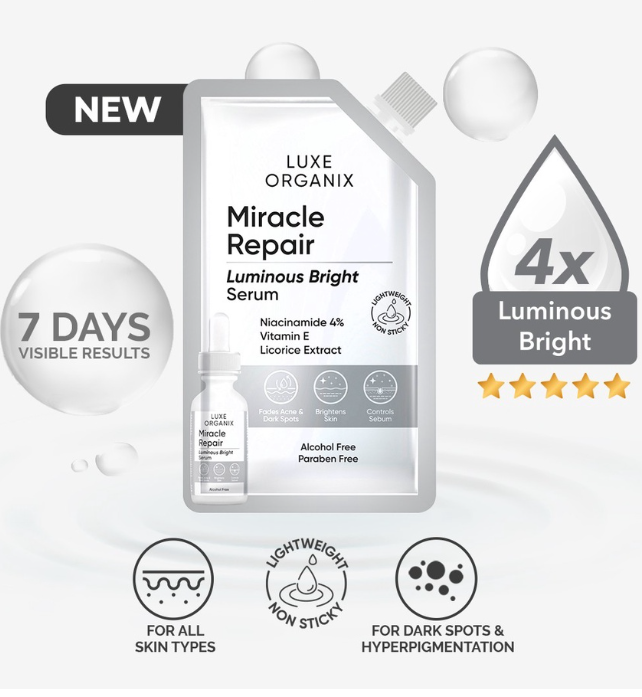 Luxe Organix Miracle Repair Luminous Bright Serum 7ml