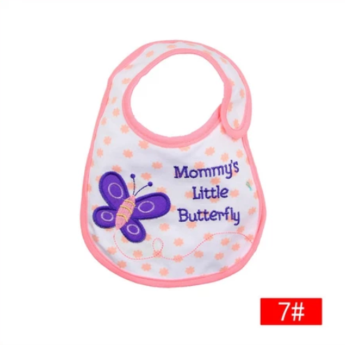 Cotton 3-Layer Cartoon Baby Bib B17