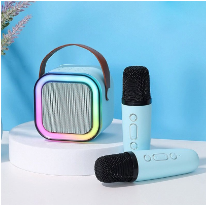 K12 Mini Karaoke Wireless Audio Speaker Bluetooth Microphone Portable Home KTV With 1 Microphone