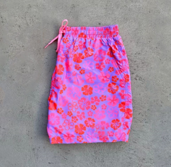 Quick Dry Summer Mens Swimwear Tropical Print Beach Shorts Man Swim Trunks Beachwear Casual