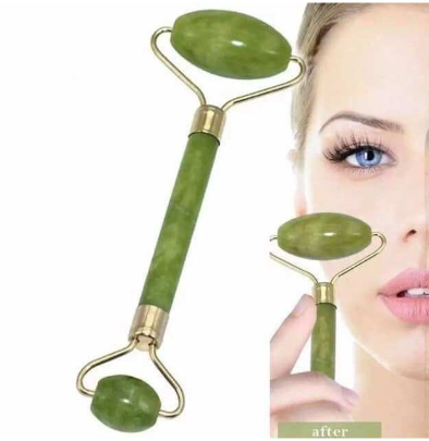 Natural Jade Massage Roller Face Body SPA Massage Tool Set