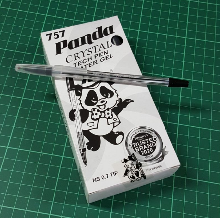 Panda Crystal 0.7 Ballpoint Tech Ball Pen (Box of 25 Pens)