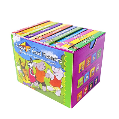 Kids Book Box set A Case of Good Manners (12 Mini Board Books)