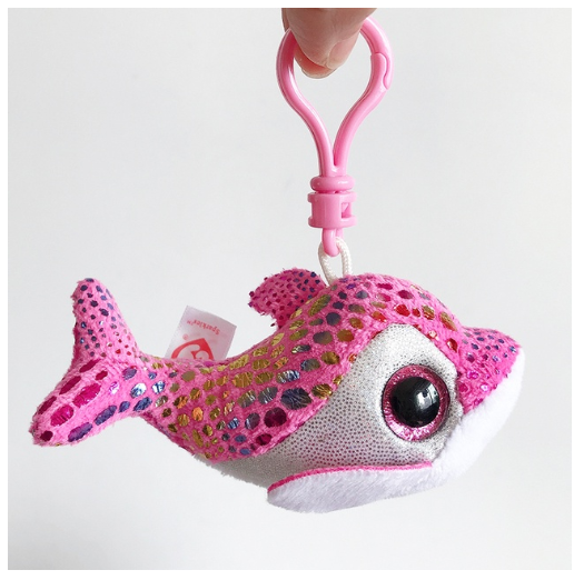 Ty Beanie Big Eyes Keychain Pendant Sloth Monkey Cat Fox Puppy Rabbit Soft Plush Backpack Decor Doll Birthday Gift For Kids 10CM C7