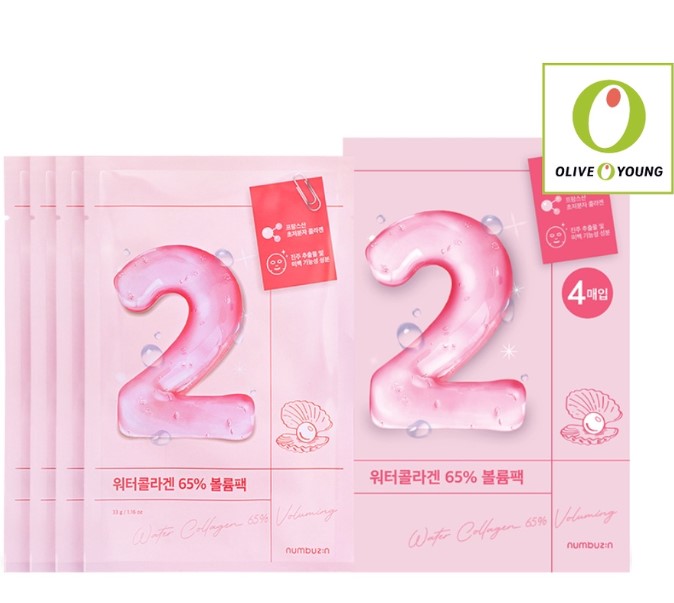 No.2 Water Collagen 65Percent Voluming Sheet Mask 4ea