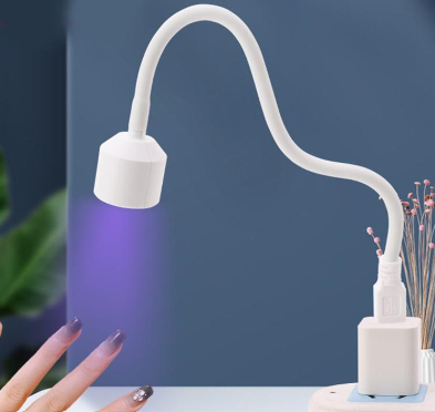 Ivy UV Led USB Nail Lamp 6W Portable Mini Nail Dryer 360° Rotation Arm Quick Gel Nail Light for DIY Home Salon