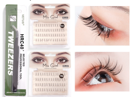 SANIYE False Eyelash Set Thick With Free Tweezers J1059