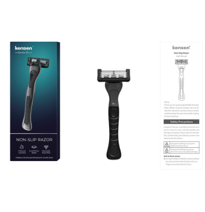 Kensen Manual Razor Smooth Shave Safe Without Hurting Skin 6-Layer Blade