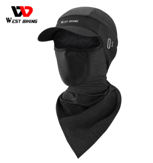 WEST BIKING Summer Cycling Cap Ice Silk Anti-UV Full Face Cover Sport Motorcycle Balaclava Breathable Bicycle Helmet Liner Caps