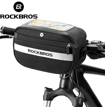 ROCKBROS Bike Handlebar Front Bicycle Storage Bag Reflective Stripe