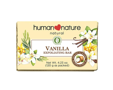 HUMAN NATURE Vanilla Exfoliating Bar Soap 120G