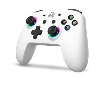 IINE Robot White Wireless Controller Macro Programming Pro Controller Compatible Nintendo Switch/OLED PC Steam Steamdeck