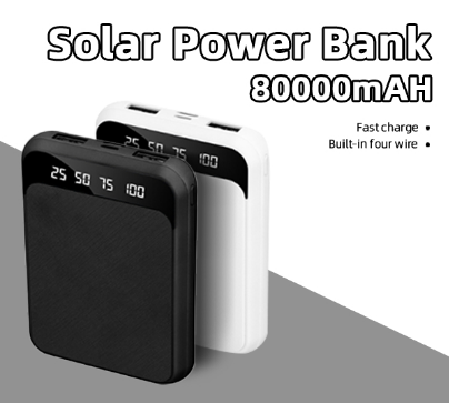 Mini 80000mAH Charger Dual Output Fast Charging LCD Digital Display For Convenient Carrying