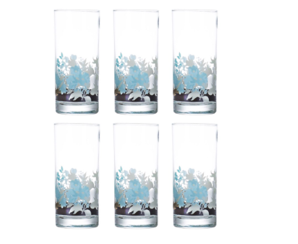 Amsterdam Foliage 6pcs 27cl Tumbler Decorated Drinking Glass Set Water