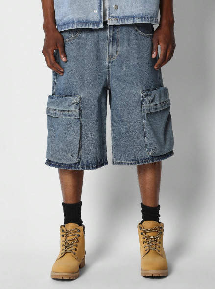 SUMWON Bermuda Denim Short With Pockets