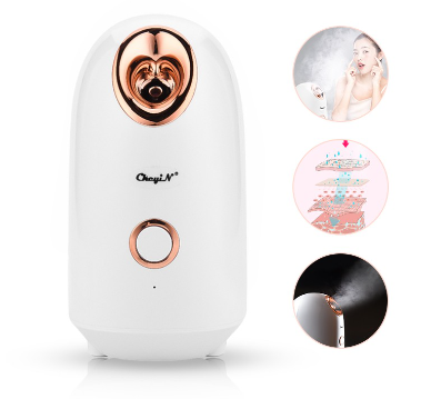 Ckeyin 150ML Warm Facial Steamer Fast Heat Nano Mist Face Sprayer SPA Face Moisturizer MR446