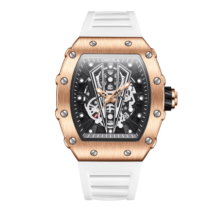 ONOLA 3826 Fashion Trend Casual Waterproof Quartz Men's Watch Silicone Band Sports 6