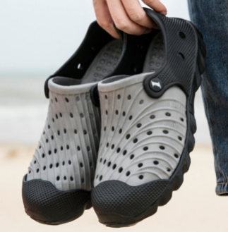 Sandals Mens Croke Summer Non-Slip Hole Shoes Home Clogs EVA Garden Male Shoes Outside