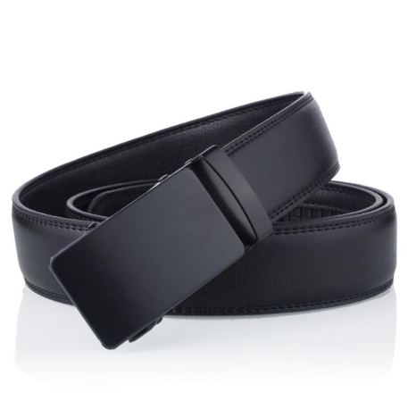 Belt For Men High Quality Leather Belt Automatic Sliding Buckle