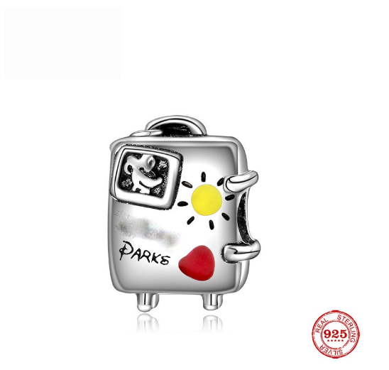 Fit Pandora Charms Beads Bracelet 925 Sterling Silver Pendant Clip Evil Eye Gold Letter Stopper Love Dog  Cat For Women Jewelry Gift Sieve D18