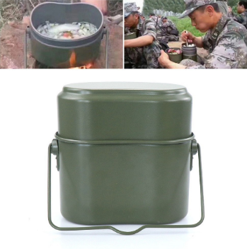 Portable Camping Mess kits Hiking Cookware Army Mess Kit Military Cook Mess Kits Hight Quality Product