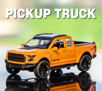 KLT Scale 1/36 Ford Raptor F150 Alloy Car Model Diecast Pull Back Car for Kids Truck Toys for kids Toys for Boys Cars Toys Monster Truck Toys