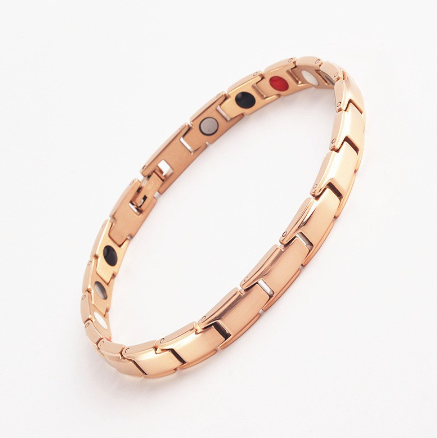 Unisex Fashion Magnetic Therapy Stainless Steel Bracelet Hip Hop Jewelry Accessories