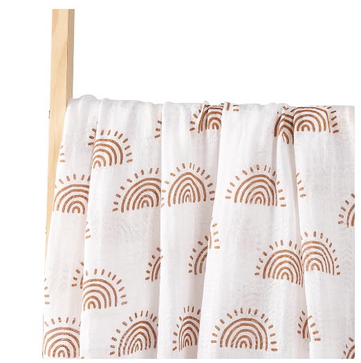Happy Flute Baby Muslin Swaddle Cotton Soft Baby Blanket For Newborn Baby Wrap Sleepsack Bath Towel 120x110CM c20