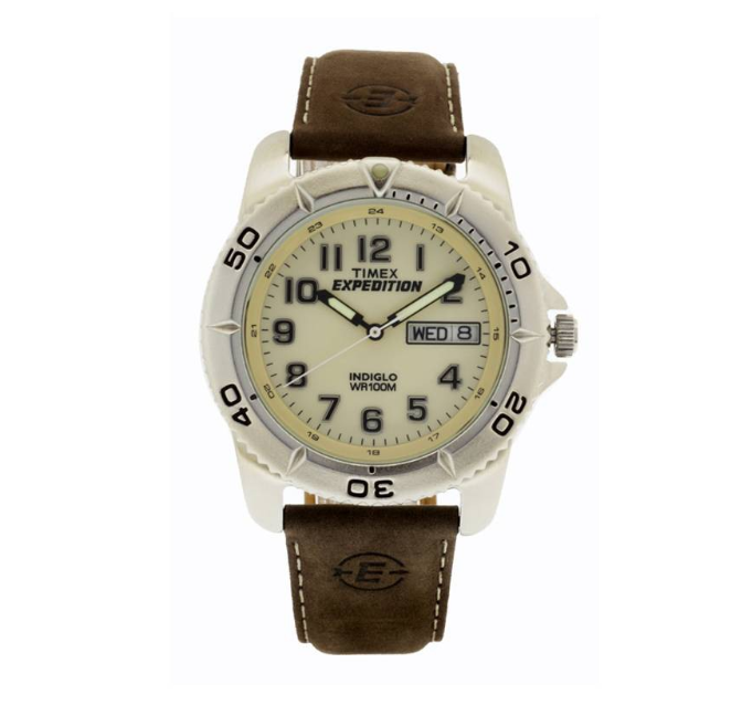 Timex Expedition Brown Leather Watch For Men T46681 OUTDOOR